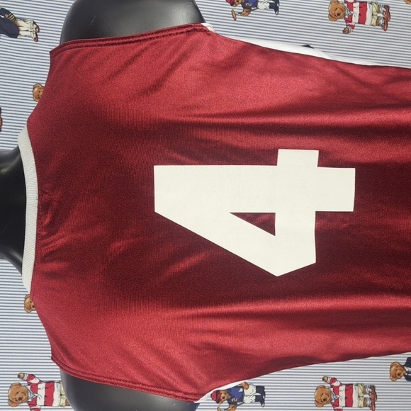 Vintage Team Nike Alabama #4 union made in the USA Crimson med basketball jersey - Picture 5 of 9